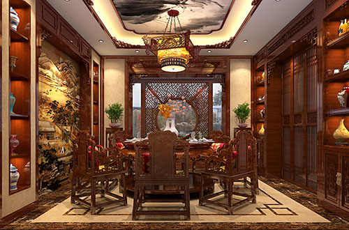 石景山温馨雅致的古典中式家庭装修设计效果图