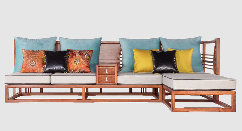 石景山中式家居装修实木沙发组合家具效果图